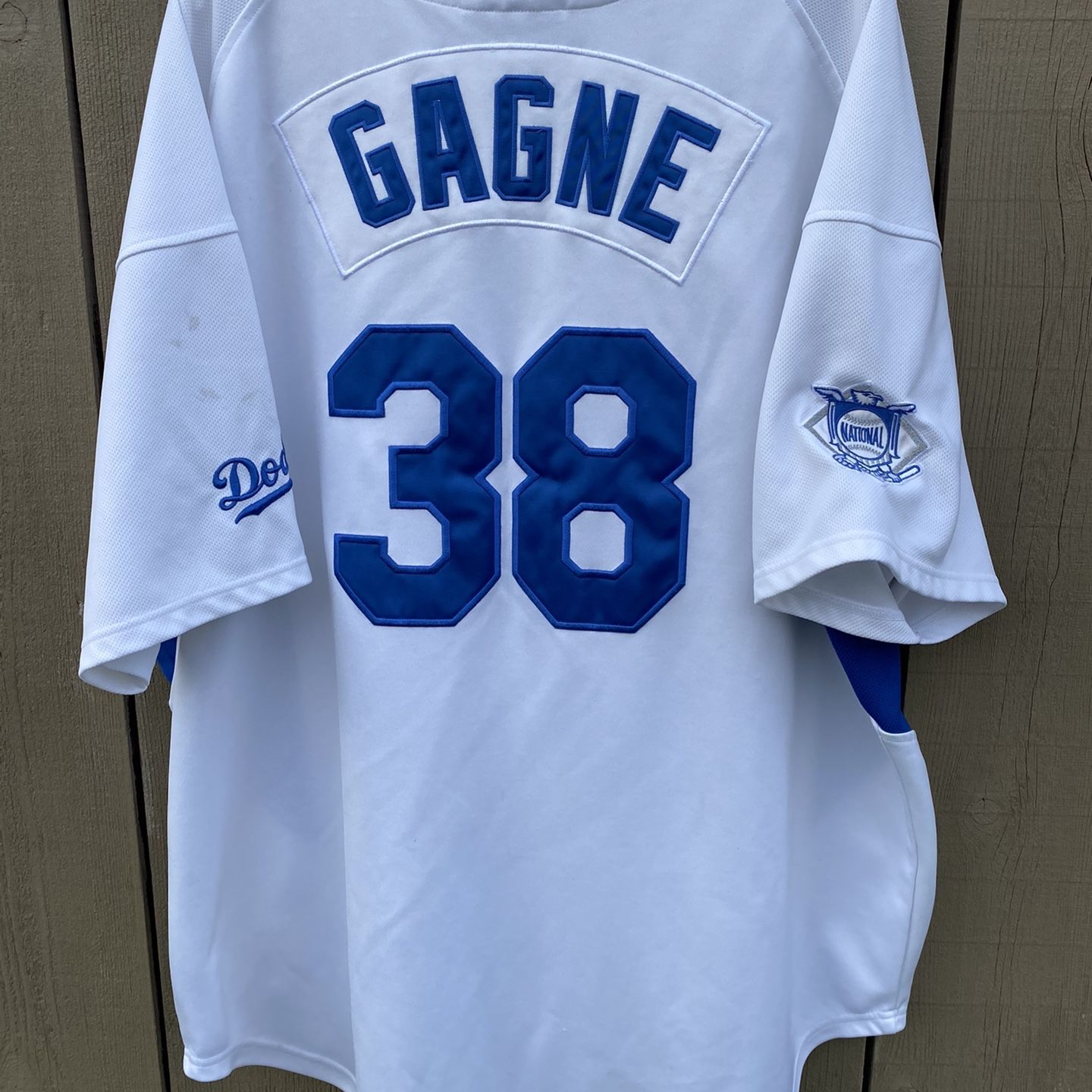 VINTAGE RARE Los Angeles Dodgers Eric Gagne #38 White NIKE MLB 