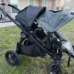Baby Jogger City Select Double Stroller – Good Condition