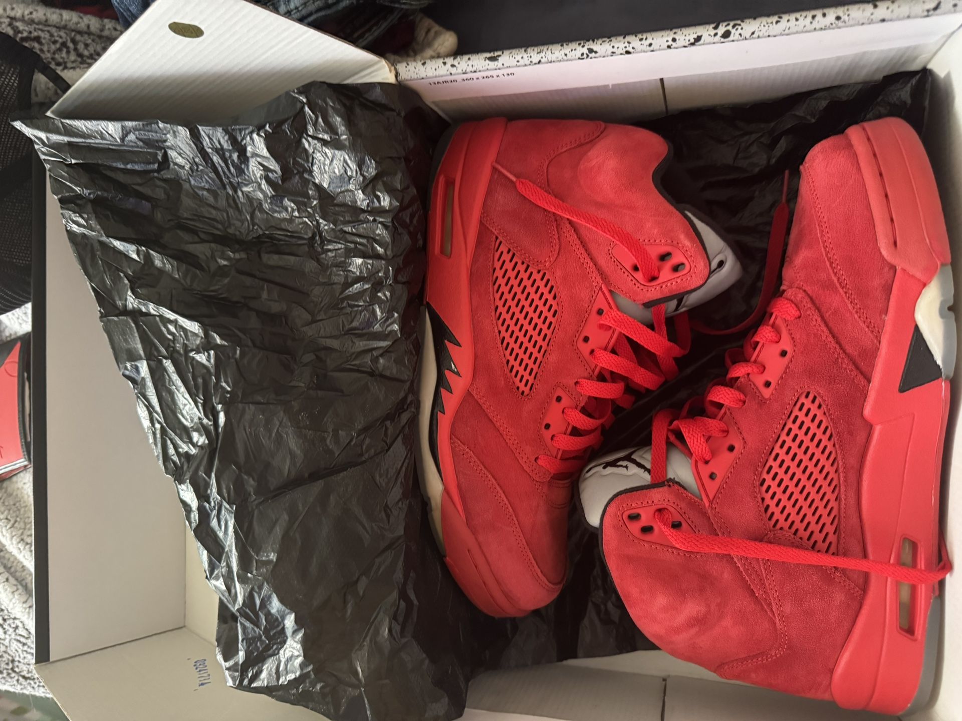 Jordan 5 Red Suede