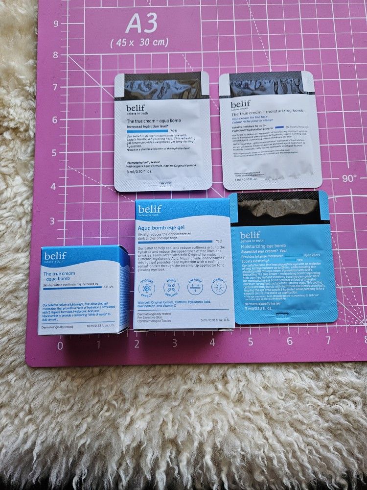 5pc belif Skincare Lot + 2 Freebies