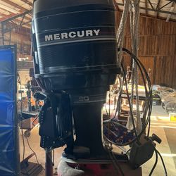 90 HP Mercury Outboard Motor w/Jet