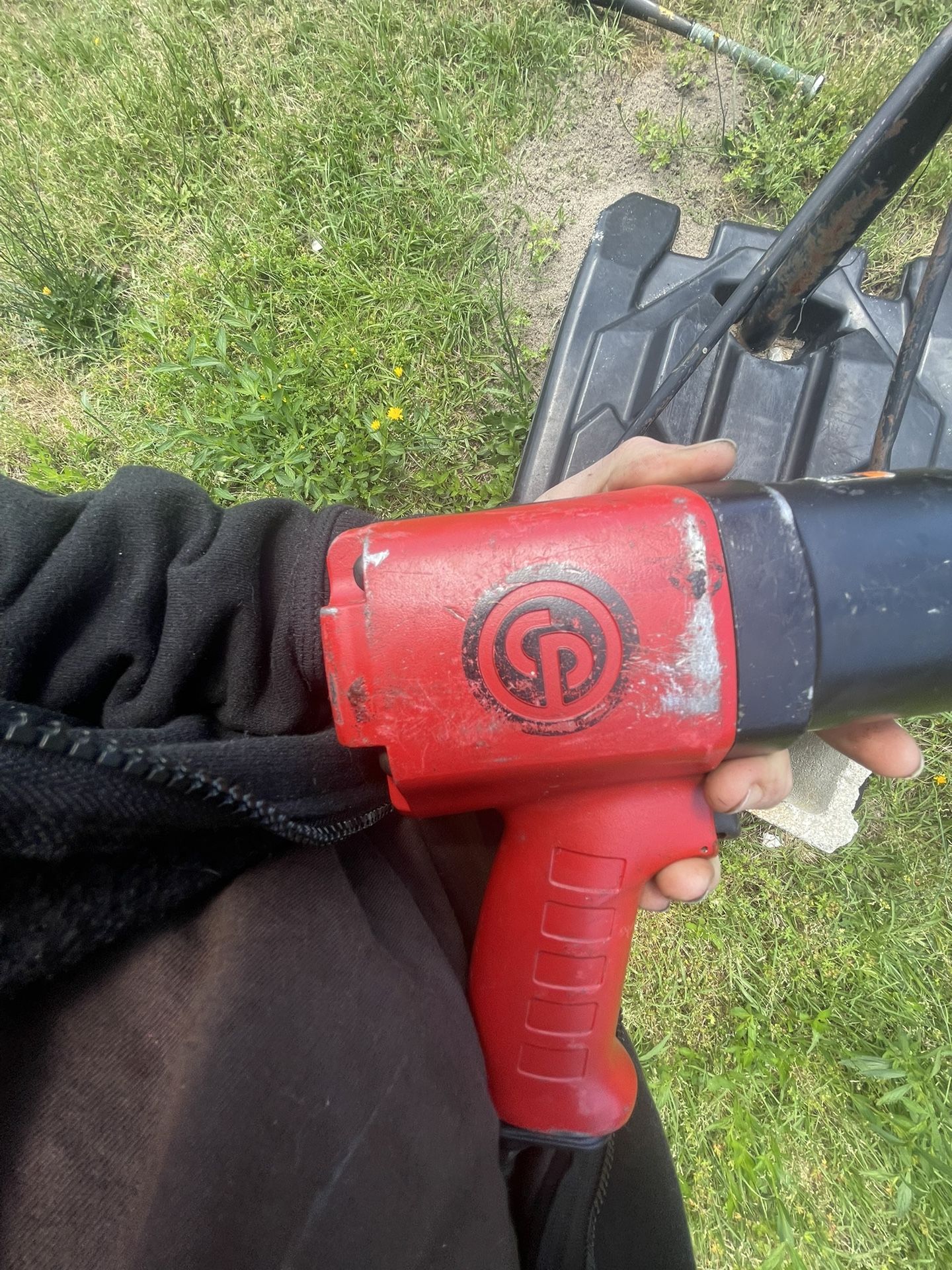 Mighty 7 air ratchet wrench and Chicago Pneumatic air impact wrench