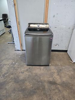 samsung stainless steel heavy duty large capacity washer machine.