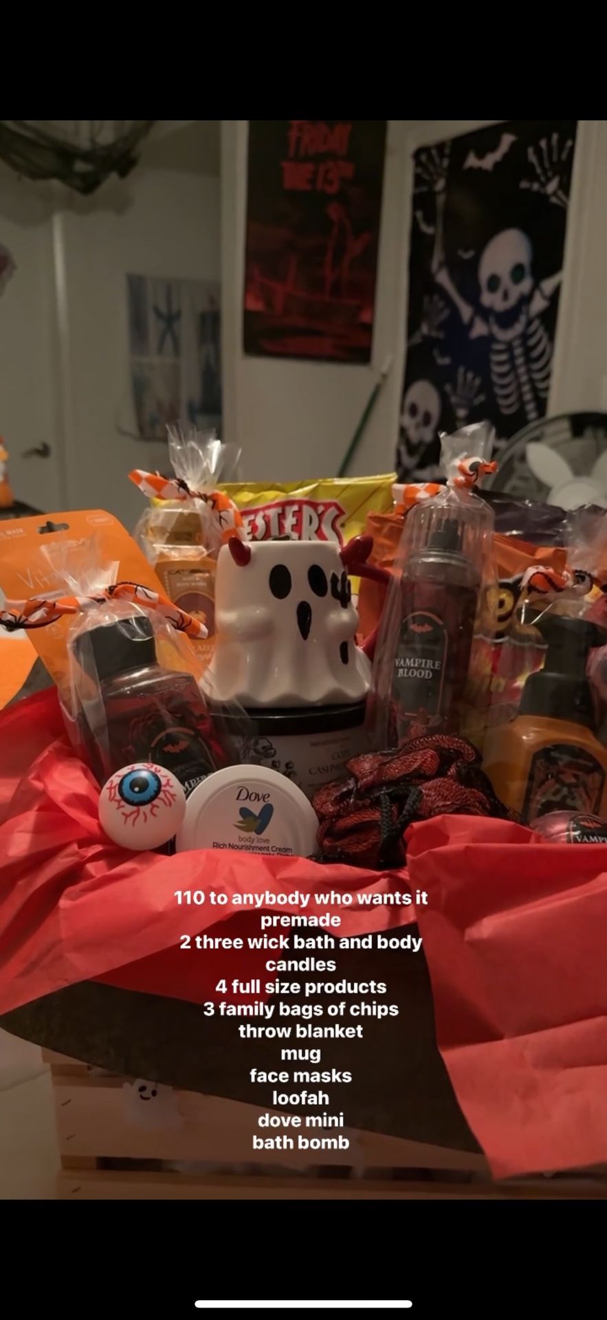 BATH AND BODY WORK HALLOWEEN BOO GIFT BASKETS