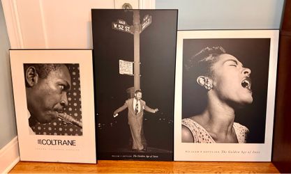 Set of 3 Jazz Photography Art Posters