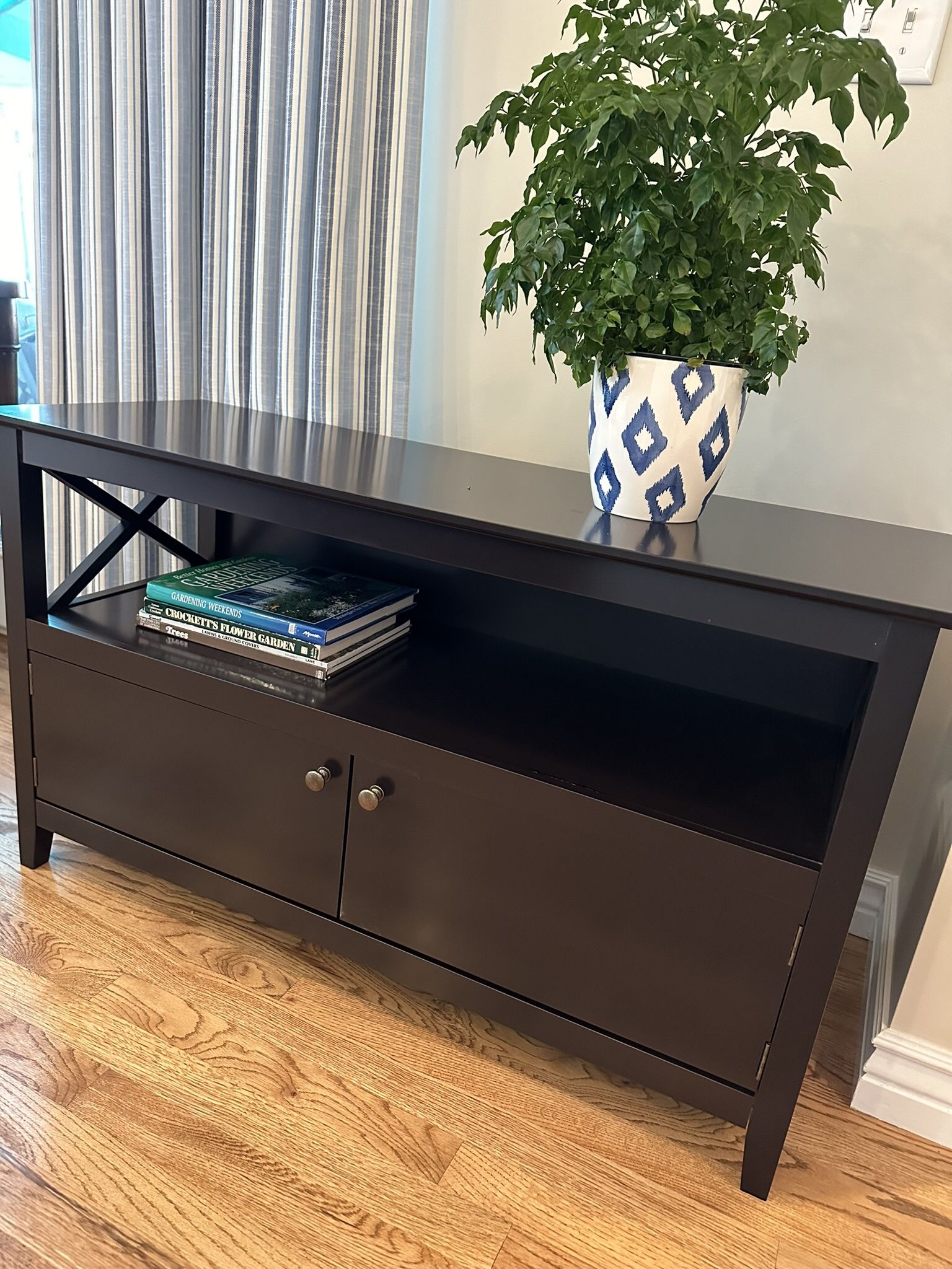 Dark Wood TV Stand