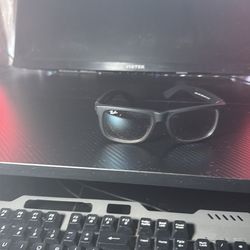 Matte black ray ban glasses