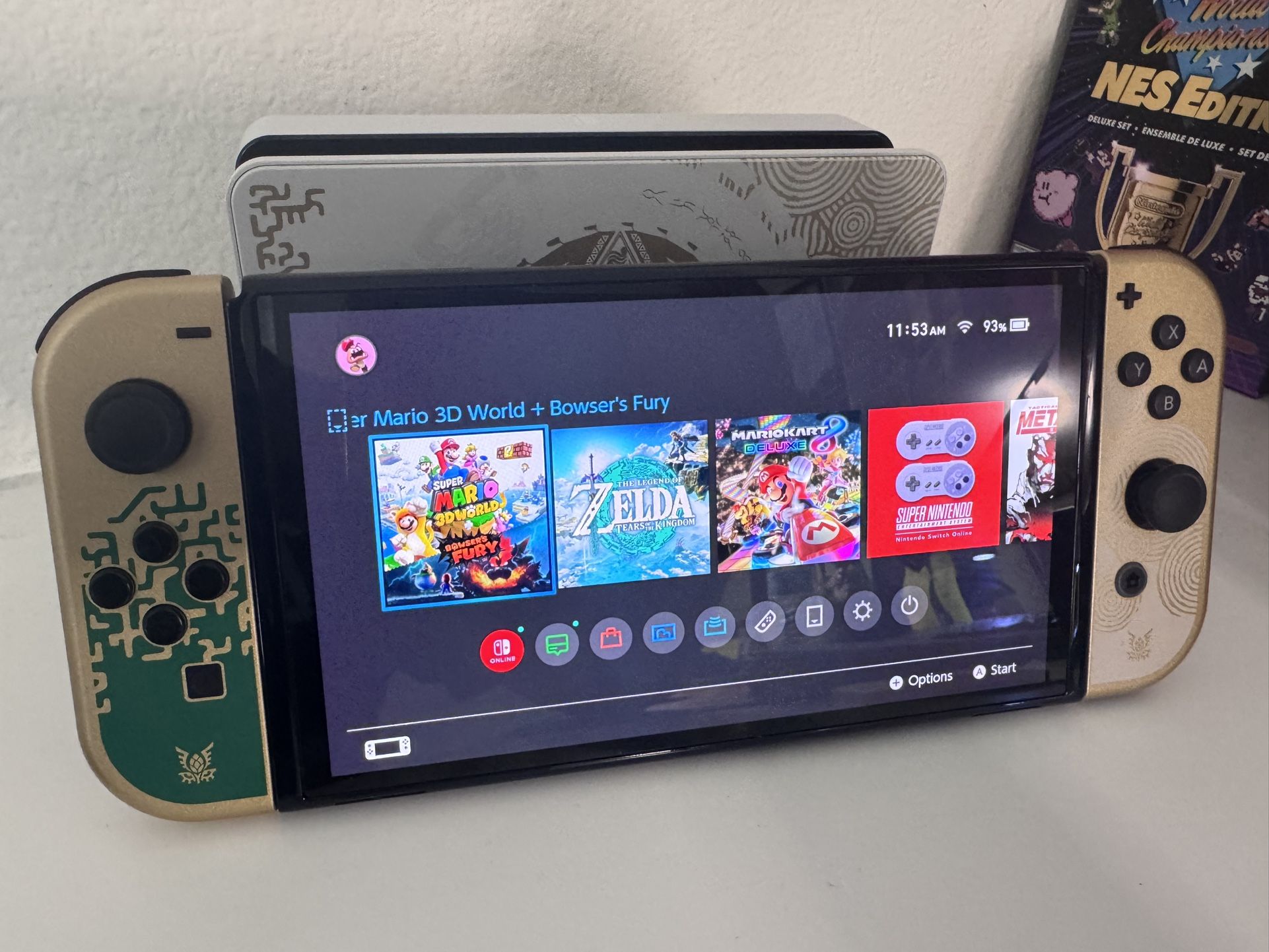 Nintendo Switch OLED Zelda Edition With Extras