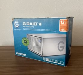 12 TB G-Technology G-RAID Thunderbolt 3 Hard Drive