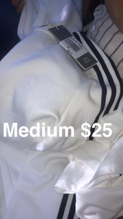Brand New White Adidas Zip Up