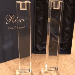 Ricci Crystal Candlesticks