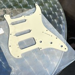 Genuine Fender H-S-H White Strat Statocaster Humbucker Pickguard