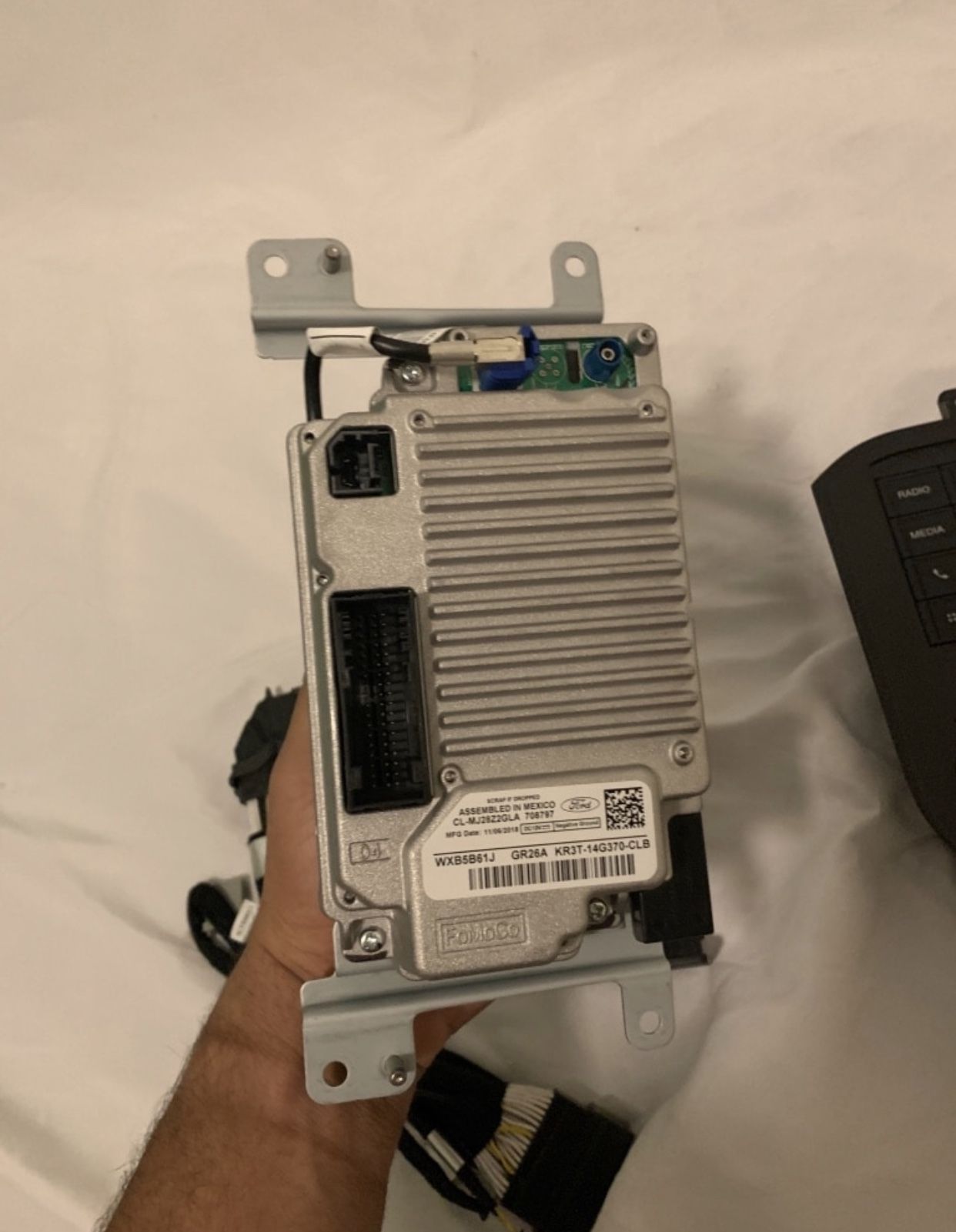 Sync 4 factory Ford Mustang stereo system