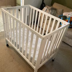 White Baby Crib