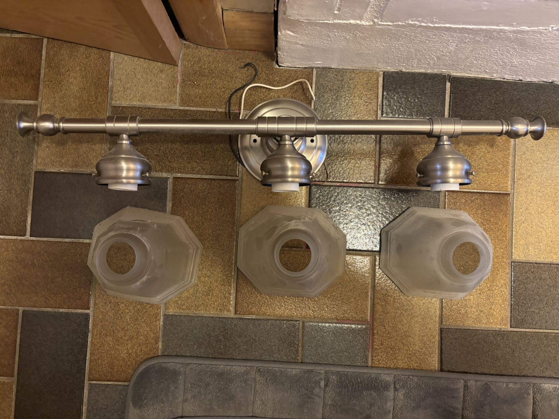 Bathroom Nickel Light