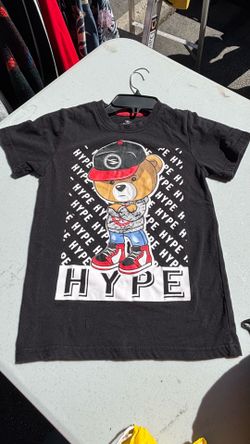 S1ope HYPE black tshirt boy size 8/10