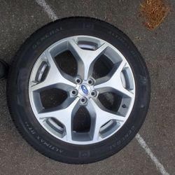2018 subaru forester new rim with used tire
