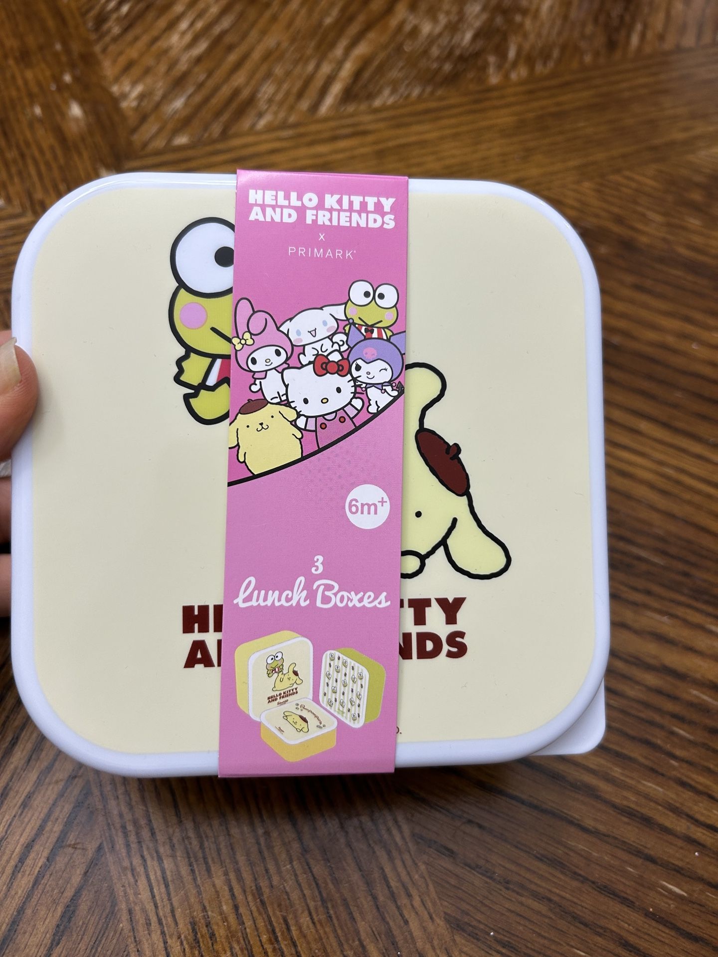 NWT Licensed Hello Kitty and Friends Lunch Box 3pcs Set