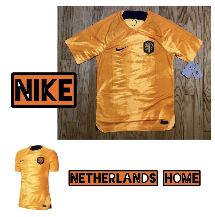 Nike Dri-FIT Netherlands Home Soccer Jersey Men’s sz S new orange