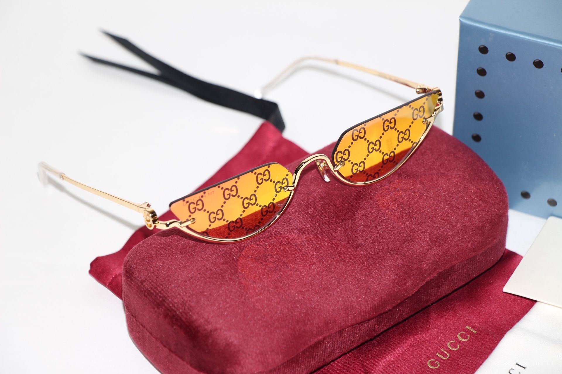 Gucci Monogram Cat Eye Sunglasses