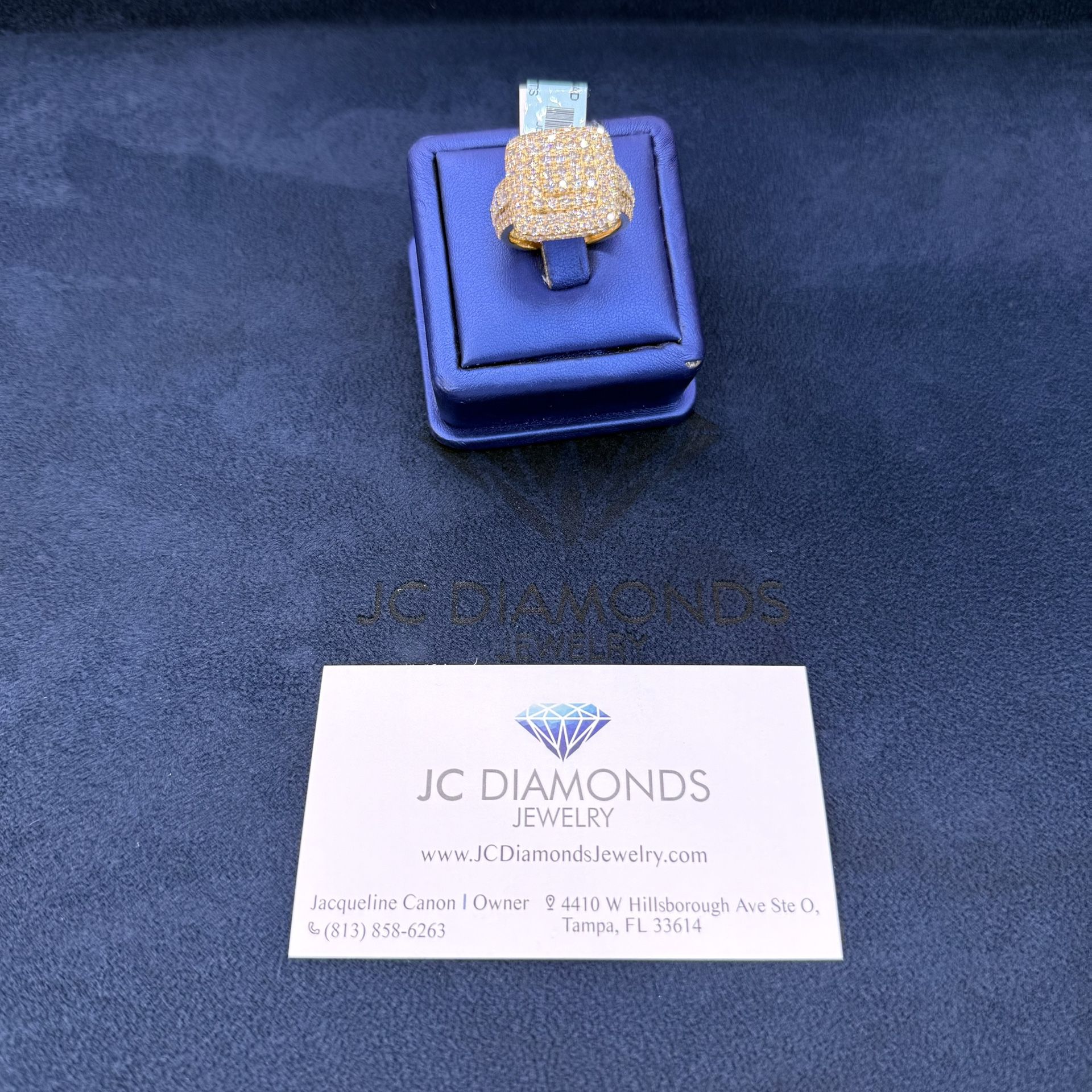 Ring Diamonds 💎 Real 10k Gold Big Ring 💍
