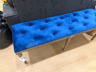 Blue benches