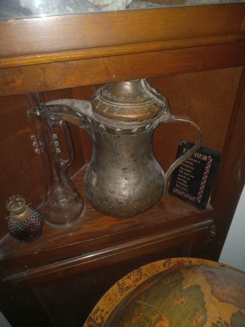 Middle Eastern Antique Dallah Arabic Coffee Pot