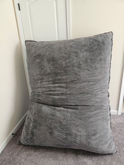 Large Grey Floor Pillow