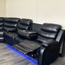 Sofa With Recliner 