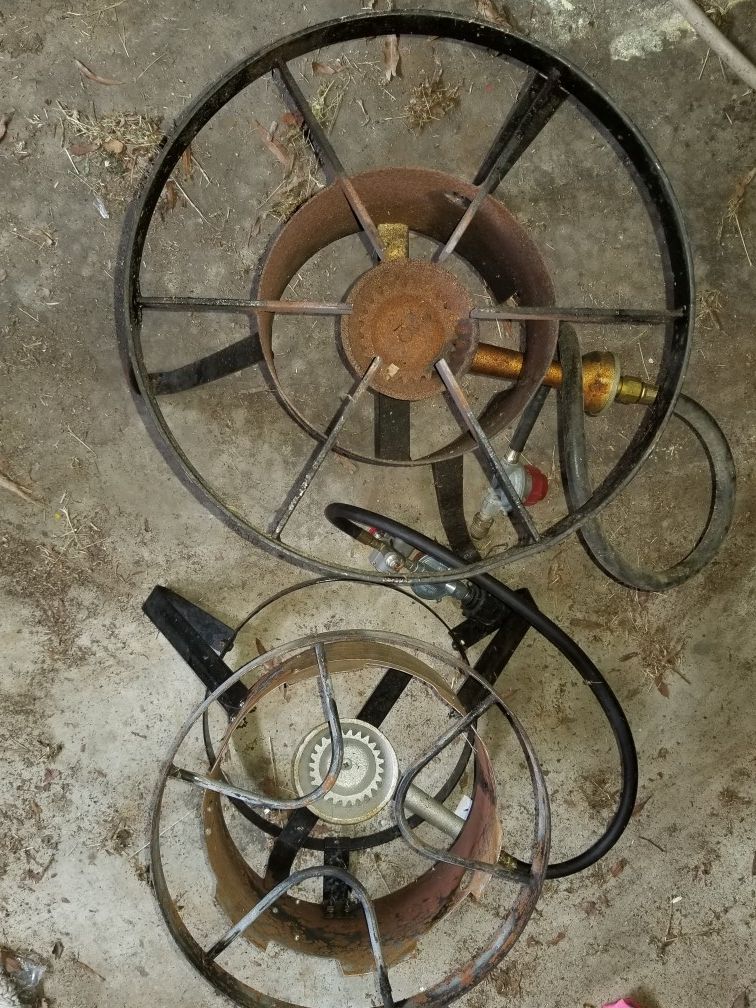 Two burners pots thermostat fryers