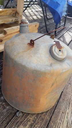 Vintage gas can