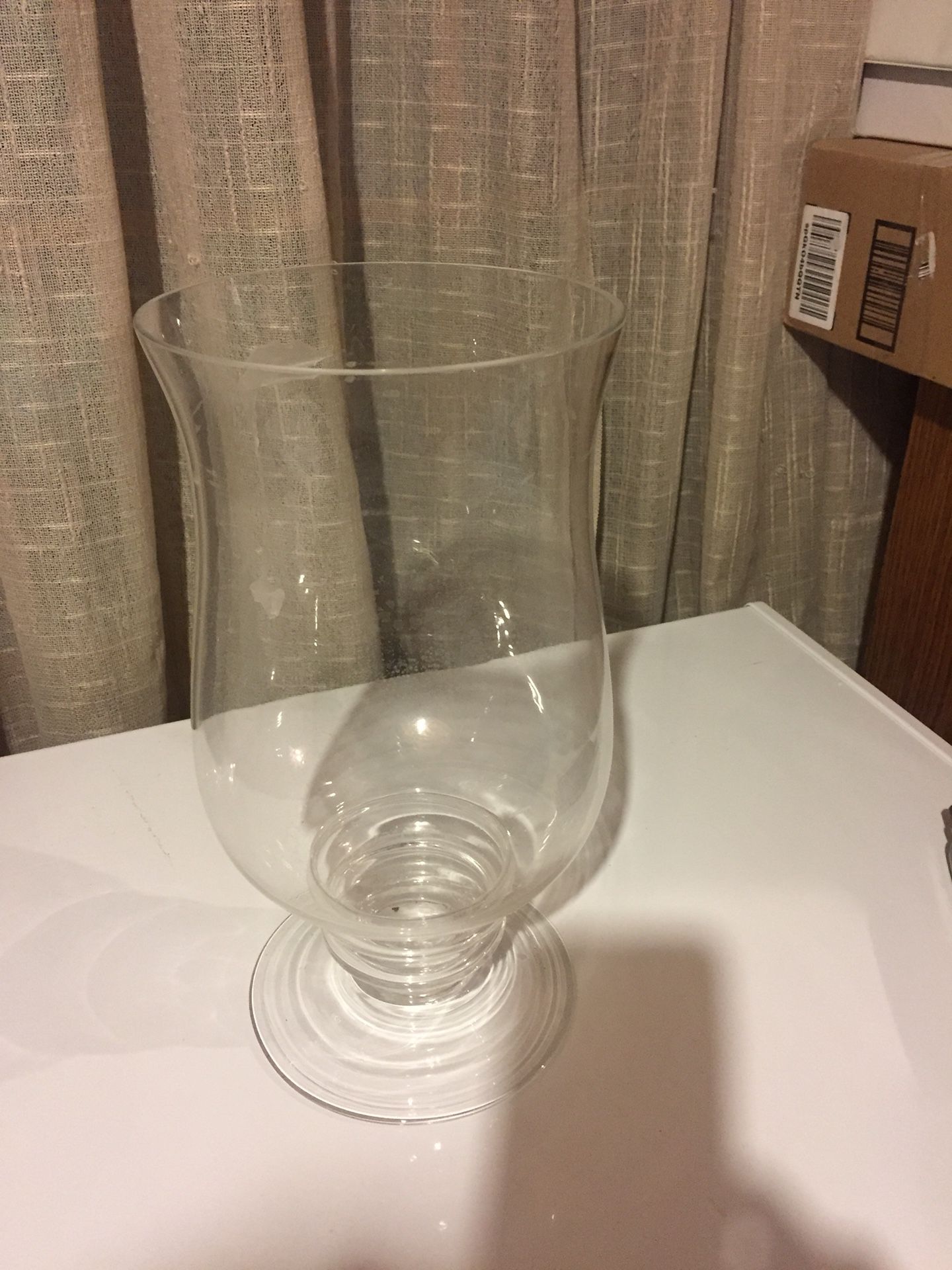 Hurricane vase/ candle holders 12 inches tall