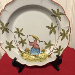 Chelsea House Port Royal Hand Painted Plates Charger Or Wall Hanging Made In Italy