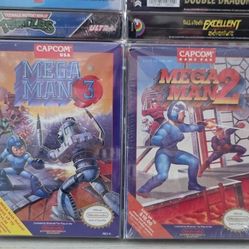 NES NINTENDO MEGAMAN 2 & 3 CIB