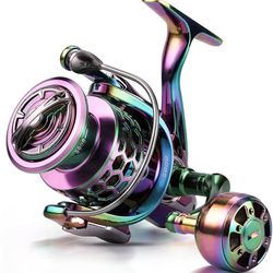 Baitcasting Fishing Reels 8:1 Gear Ratio 9+1BB Super Smooth Baitcaster Reel 3000 Series 