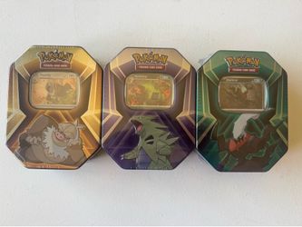 Pokémon tins x3