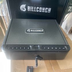 BILLCONCH Gun Safe for Handgun - Biometric Gun Safe 4 Ways Quick Access with Fingerprint/Full-digital Keypad/Key/APP Lock Handgun Pistol Safe for Nigh