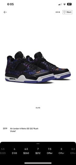 Air Jordan 4 Retro SE GG 'Rush Violet'