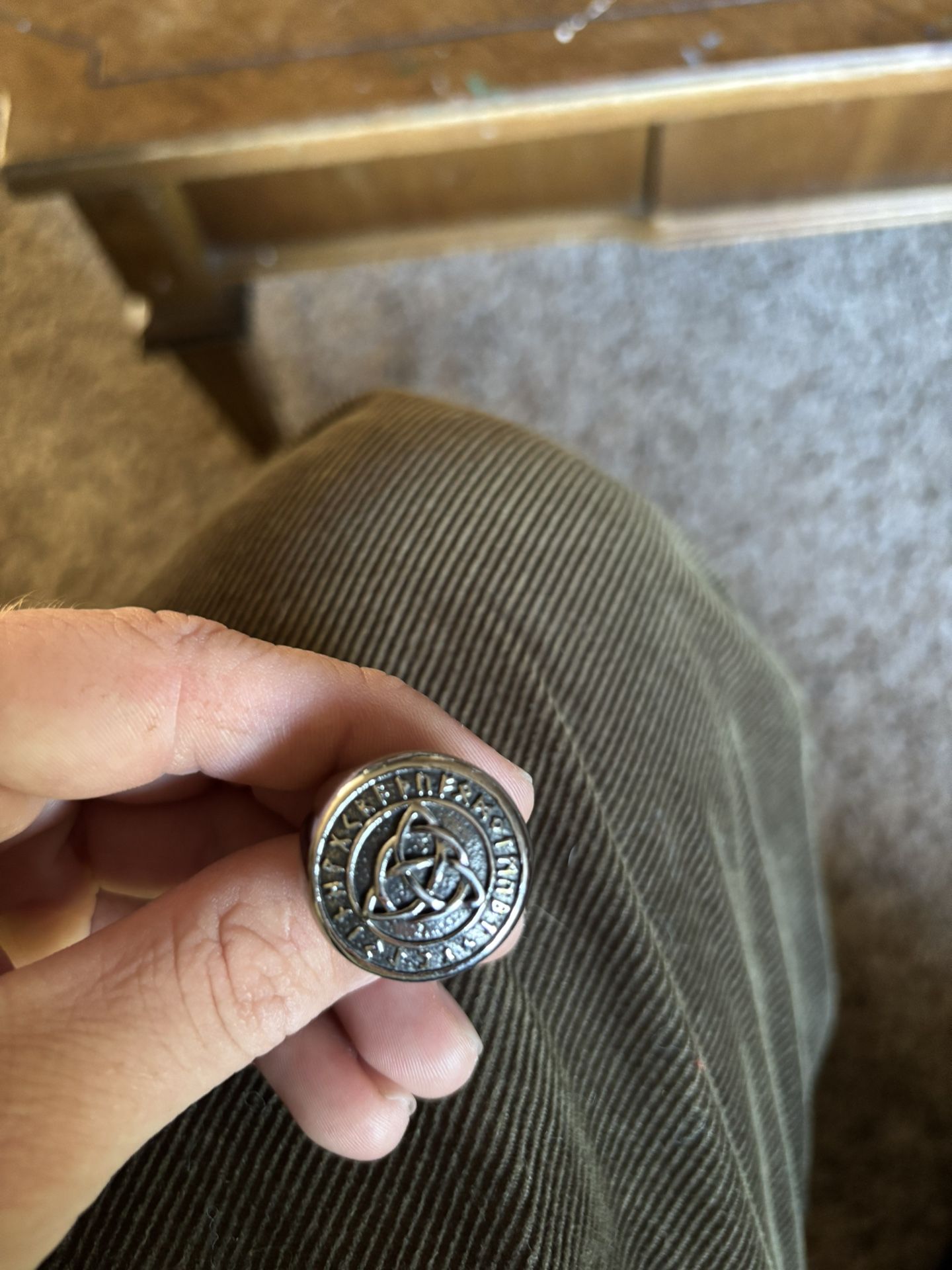Silver celtic knot ring