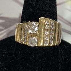 14k Diamond Band 