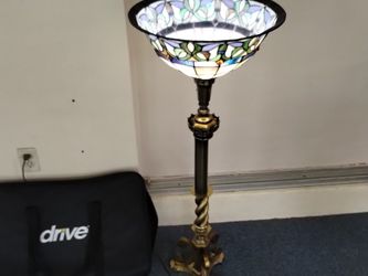 Tiffany Style Art Deco Floor Lamp