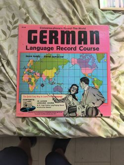vintage German language Record course vinyl