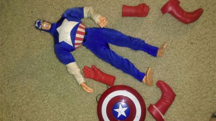 Vintage captain America action figure