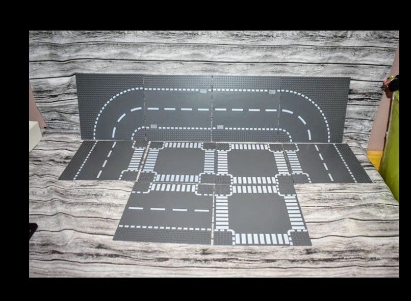 LEGO Road Plates Street Base Plates Lot of 10 Gray Grey Traffic City 32X32