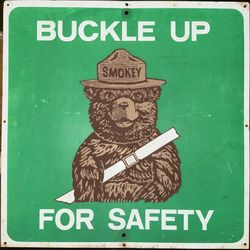 Smokey Metal Sign