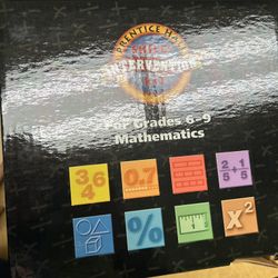 6th grade to 9th grade math books