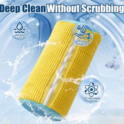 Yellow Microfiber Cleaning Mop Pad
