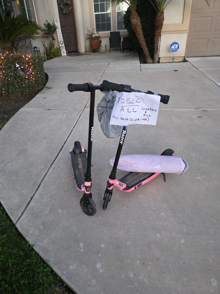 Scooters And Tent