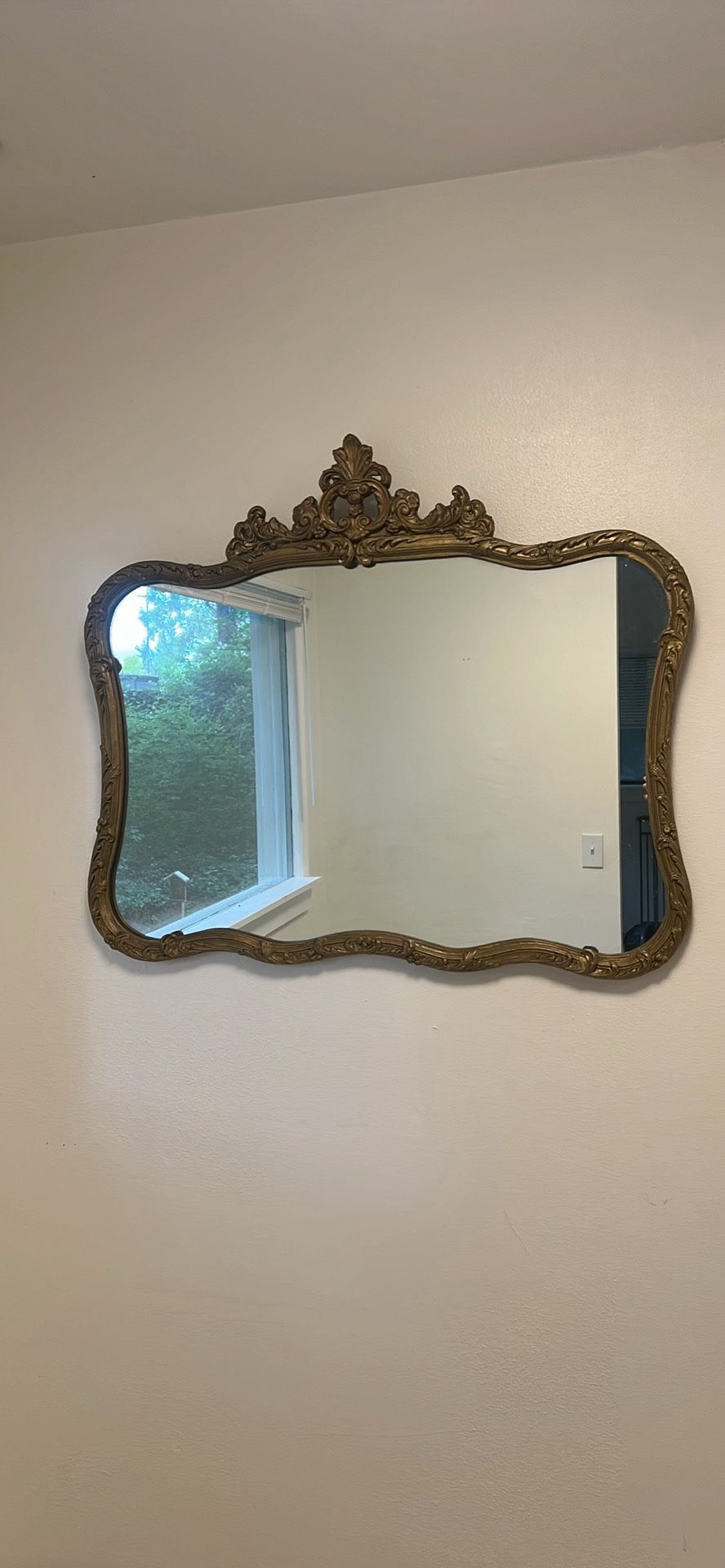 Antique Ornate Gold Mirror