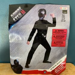 HALLOWEEN GI JOE SNAKE EYES KIDS SIZE SMALL 4-6 COSTUME 